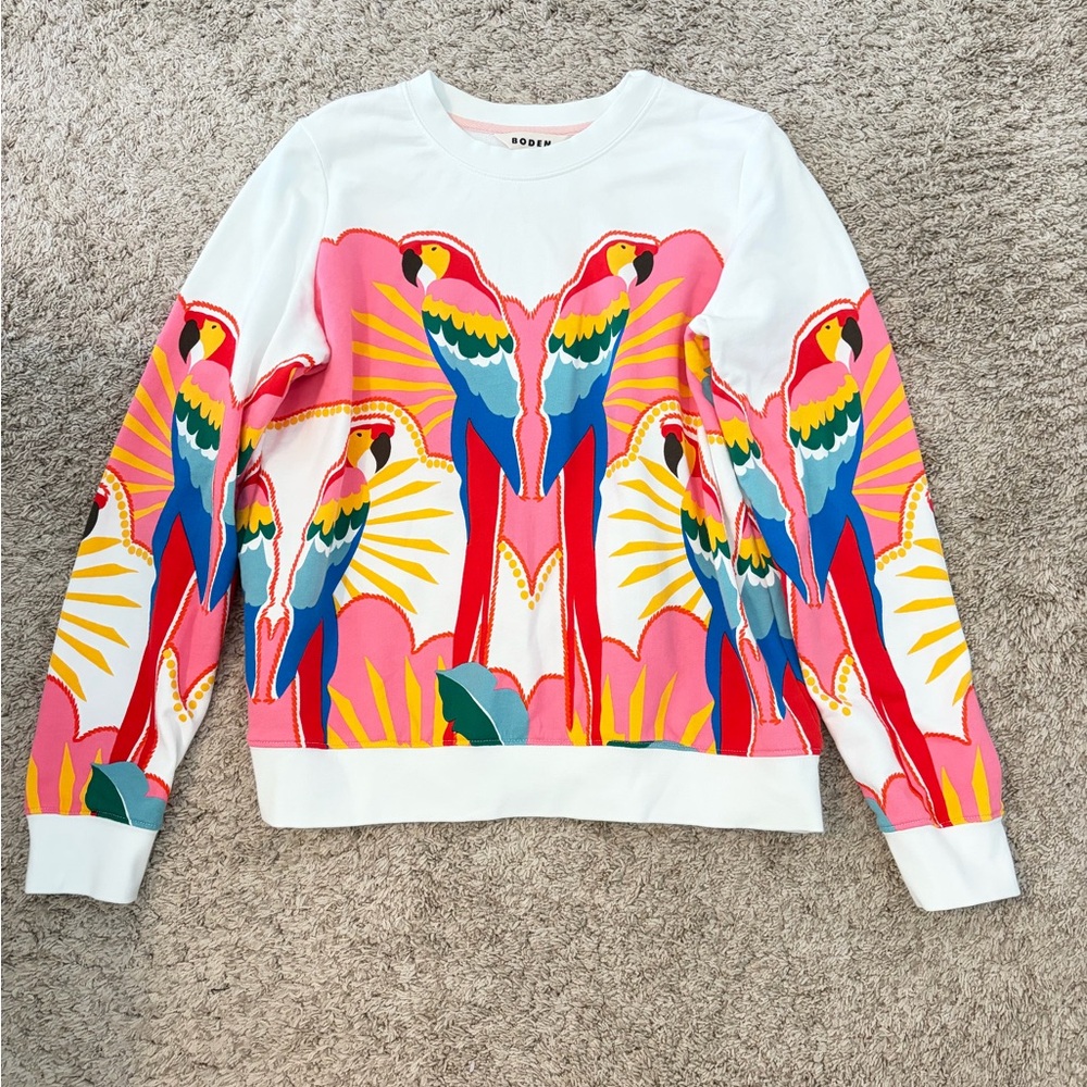 Boden Hannah printed sweatshirt - multi paradise parrot